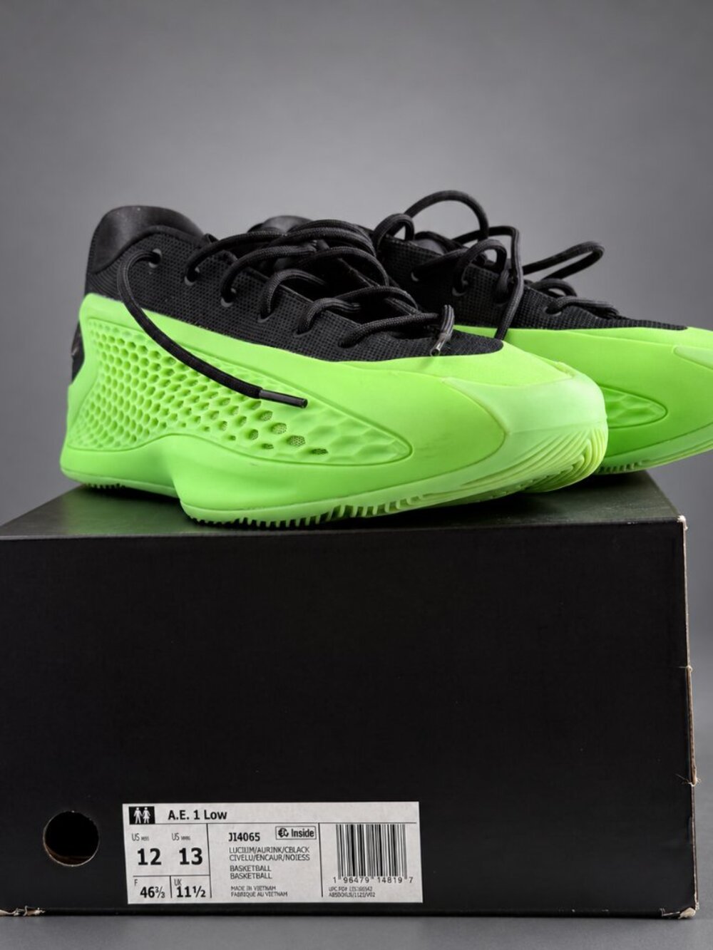 adidas Anthony Edwards AE 1 Low Slime Men's 12